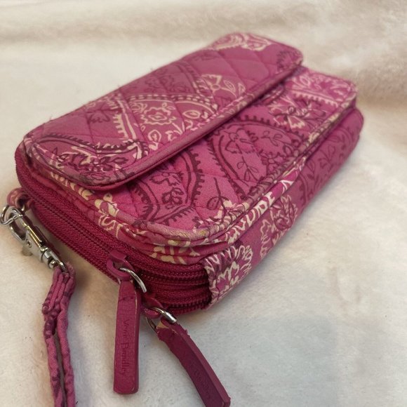 Vera Bradley Wallet Wristlet Pink Paisley‎ - Picture 4 of 12